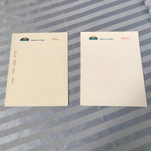 Vtg 70s Hojo Motor Lodge Letterhead & Copy Paper